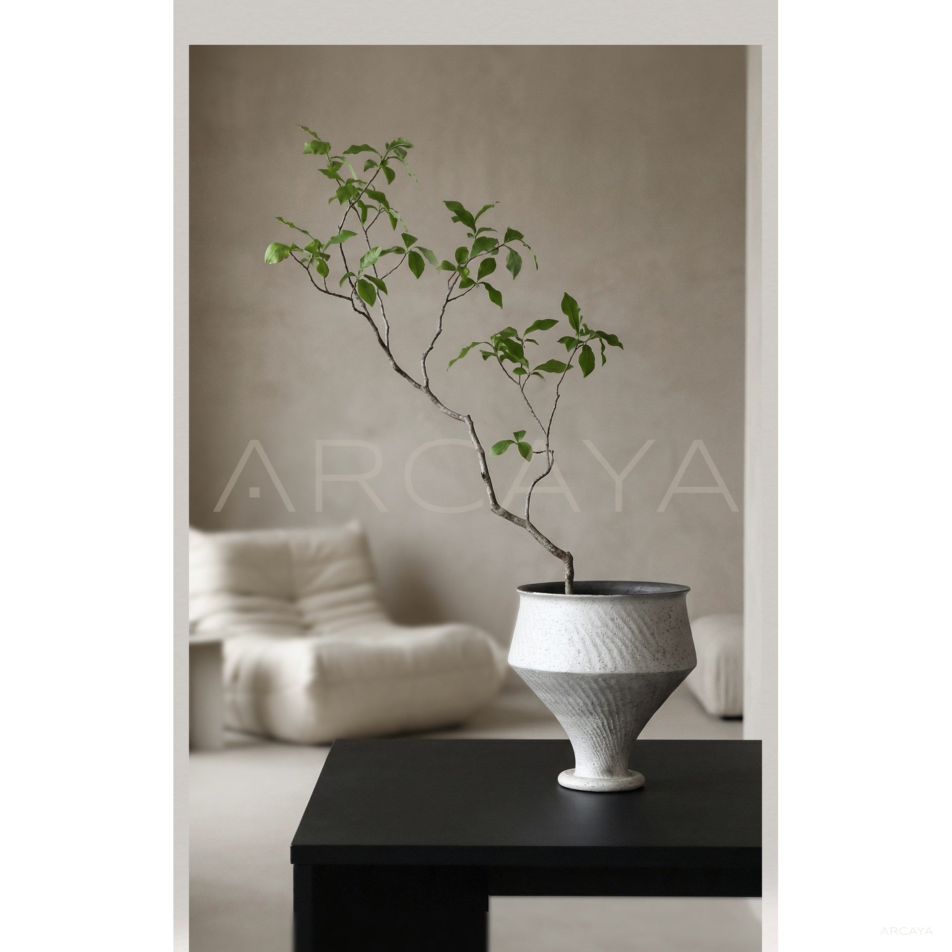 Silver Glaze Art Vase