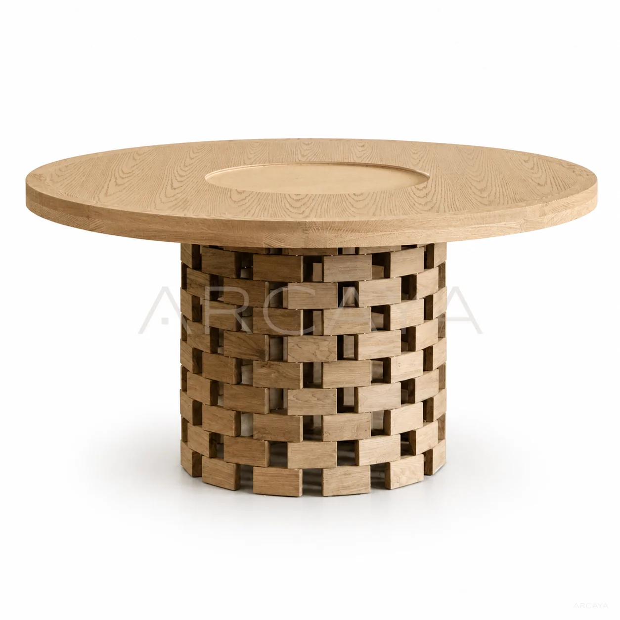 Sable Dune Dining Table - product view on a white background 01