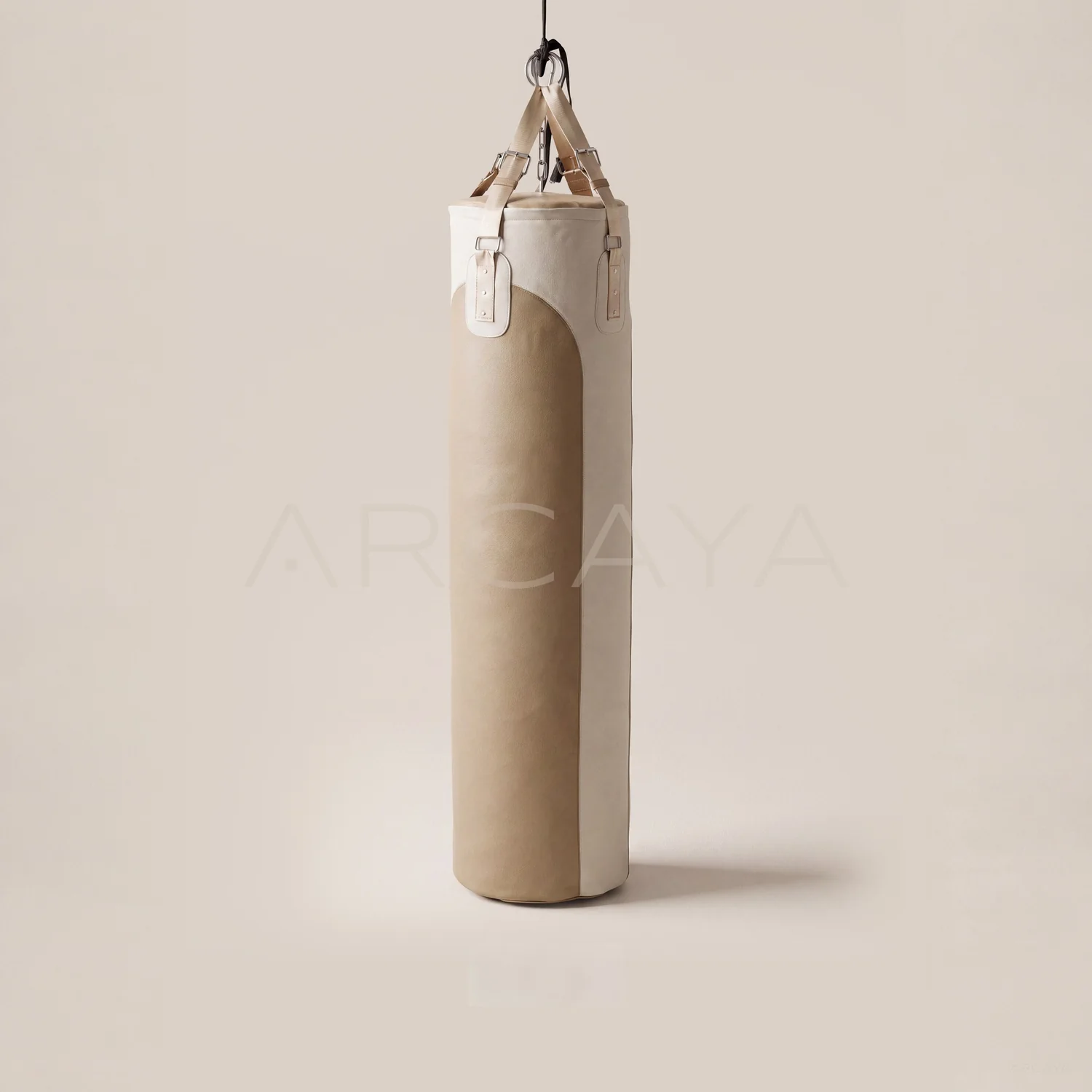 Vintage Two Tone Leather Hanging Punching Bag — Fitness Accessories - main
