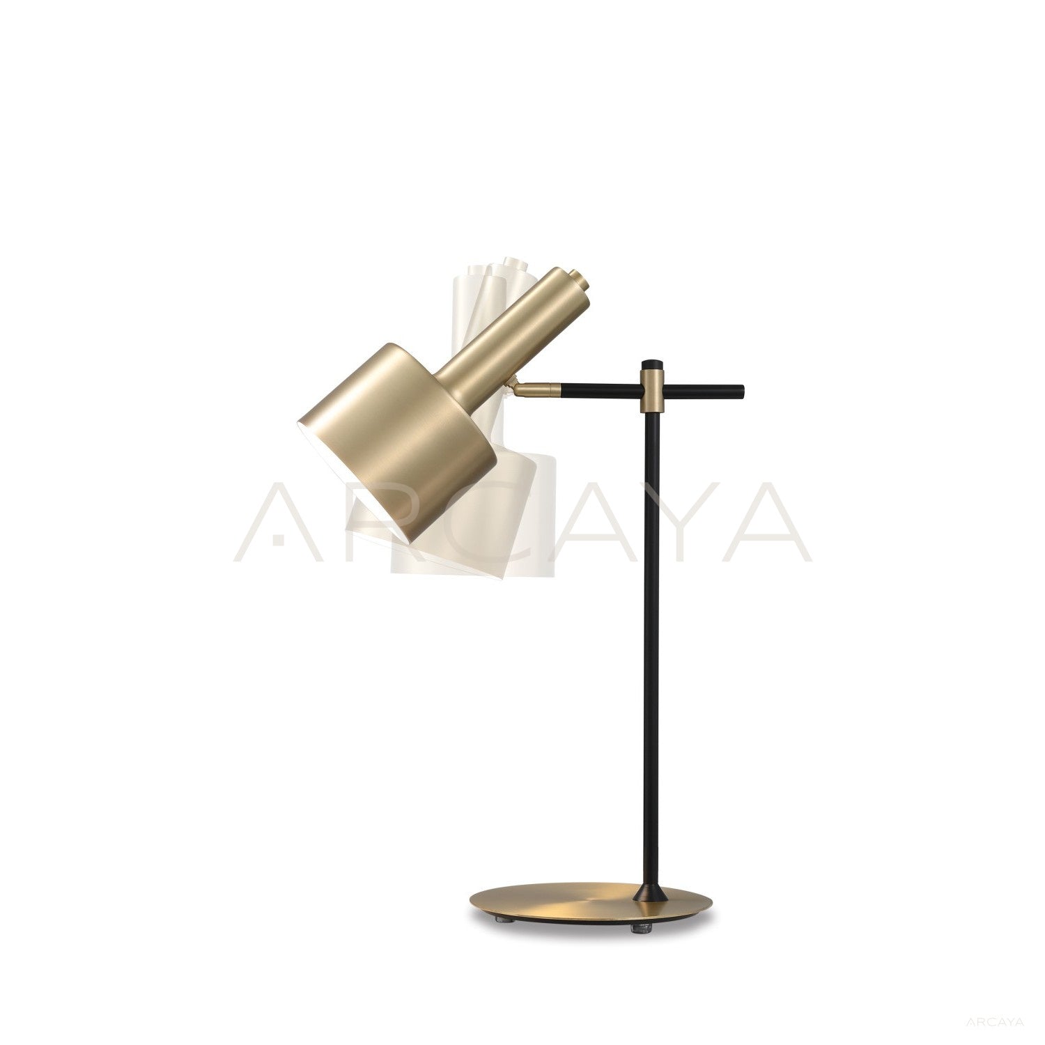 Gold Adjustable Cylinder Table Lamp 21551