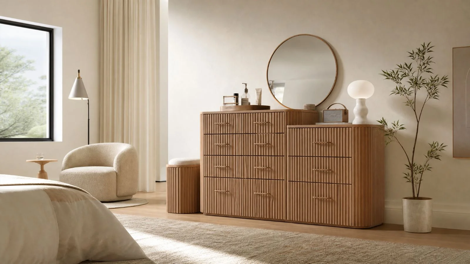 Dressers in a modern room