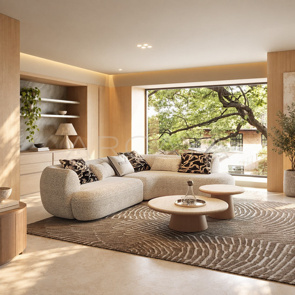 Italian Curved Corner Sofa