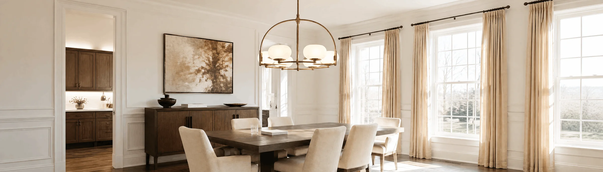 Lighting that shapes atmosphere as much as space.