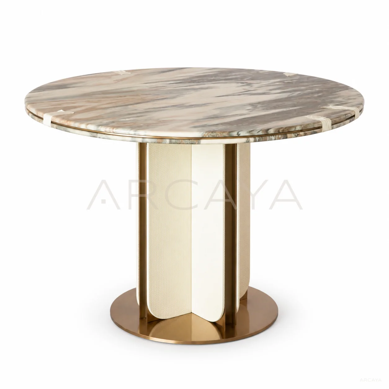 Haven Ash Dining Table - front view 01