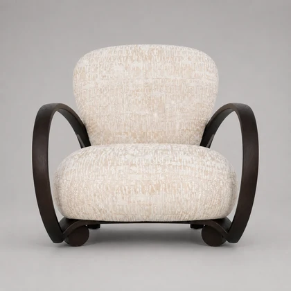 Haven Noir Lounge Chair - front view 02