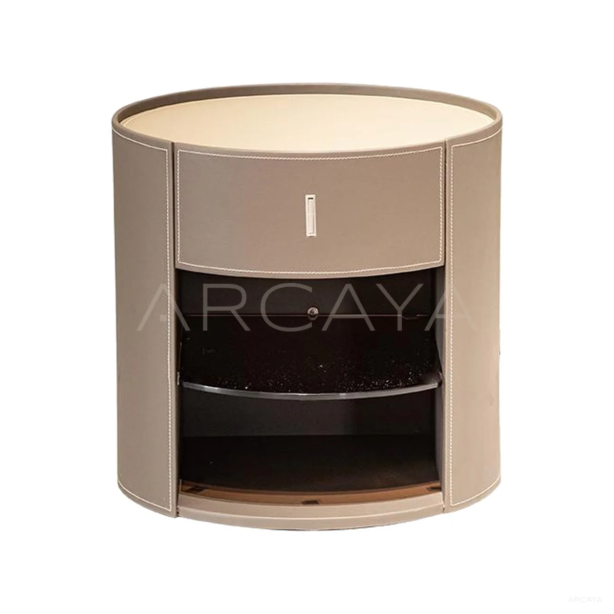 Orla Ash Nightstand - product view on a white background 01