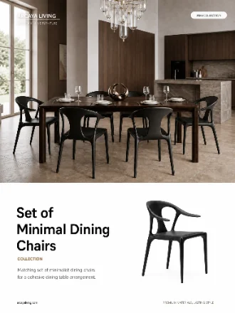 Arcaya Living Minimal Dining Chairs brochure