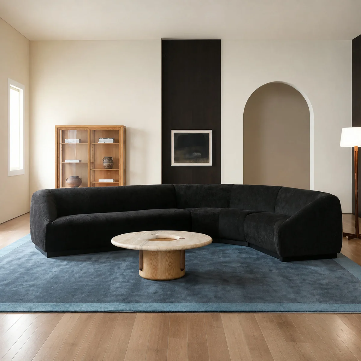 Elodie Cove Straight Sofa