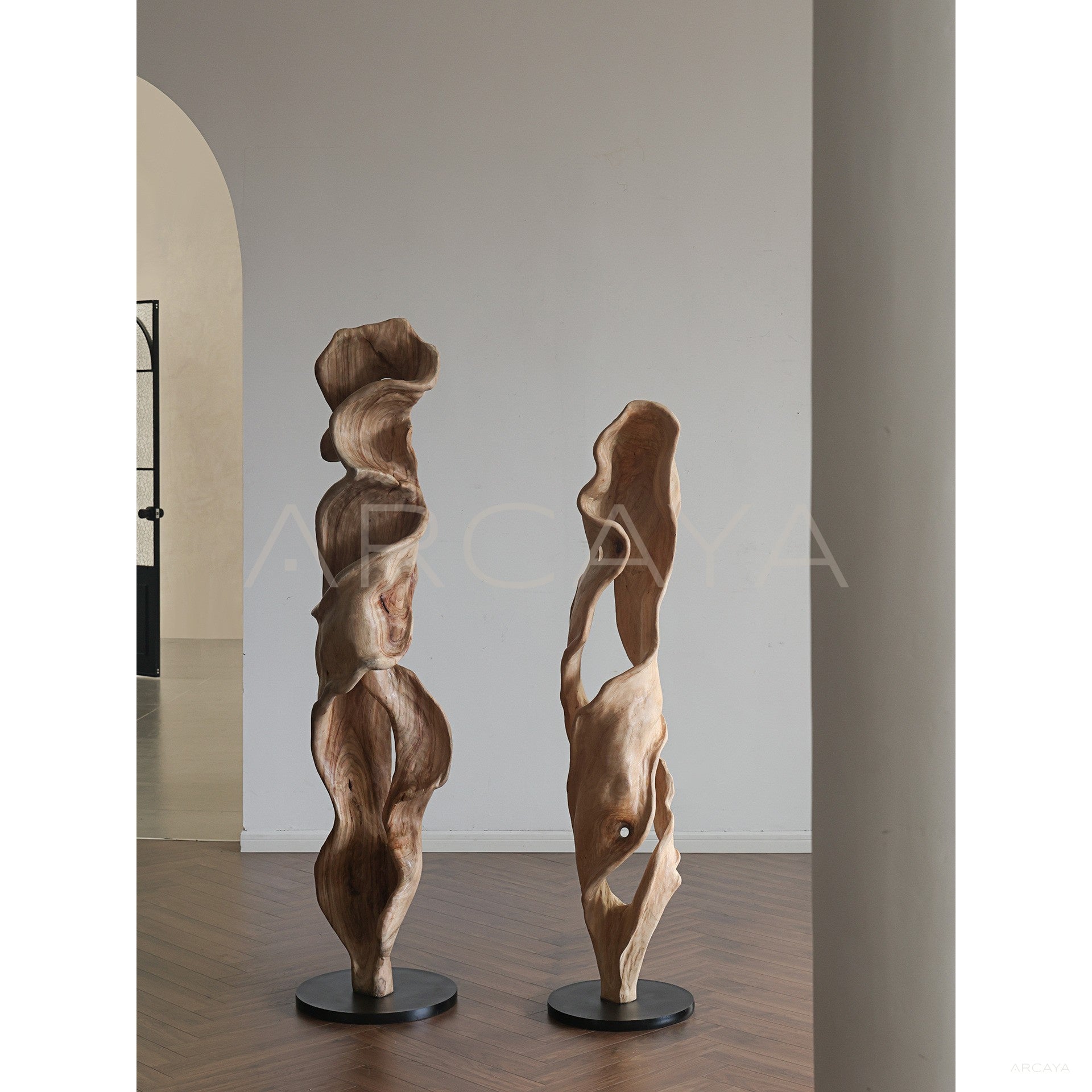 Solid Wood Floor Sculpture
