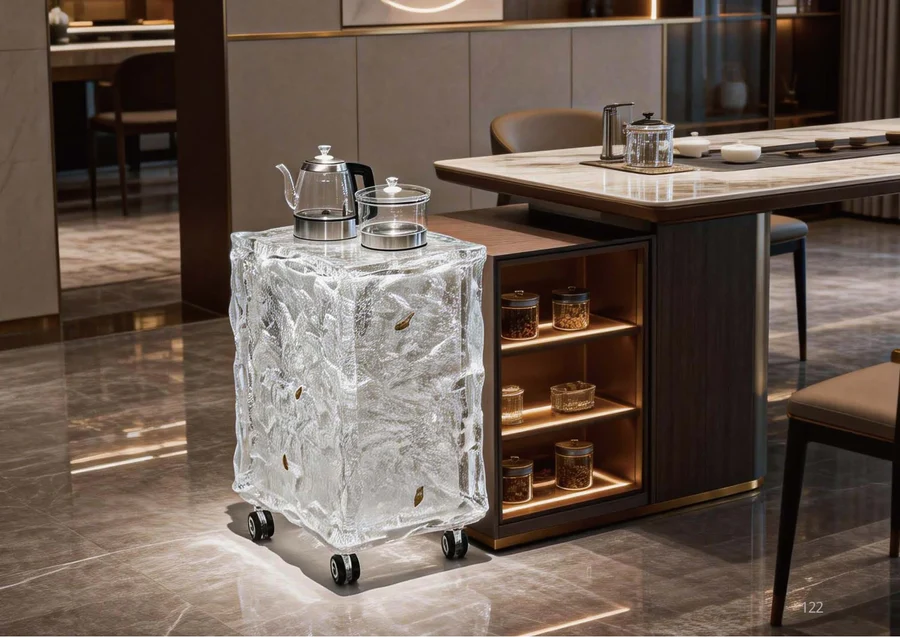 Tea Traces in Stone Stream｜Tea cart — Seating & Display — S127 — image 1