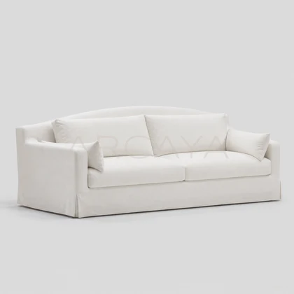 Sable Oak Straight Sofa - front view 01