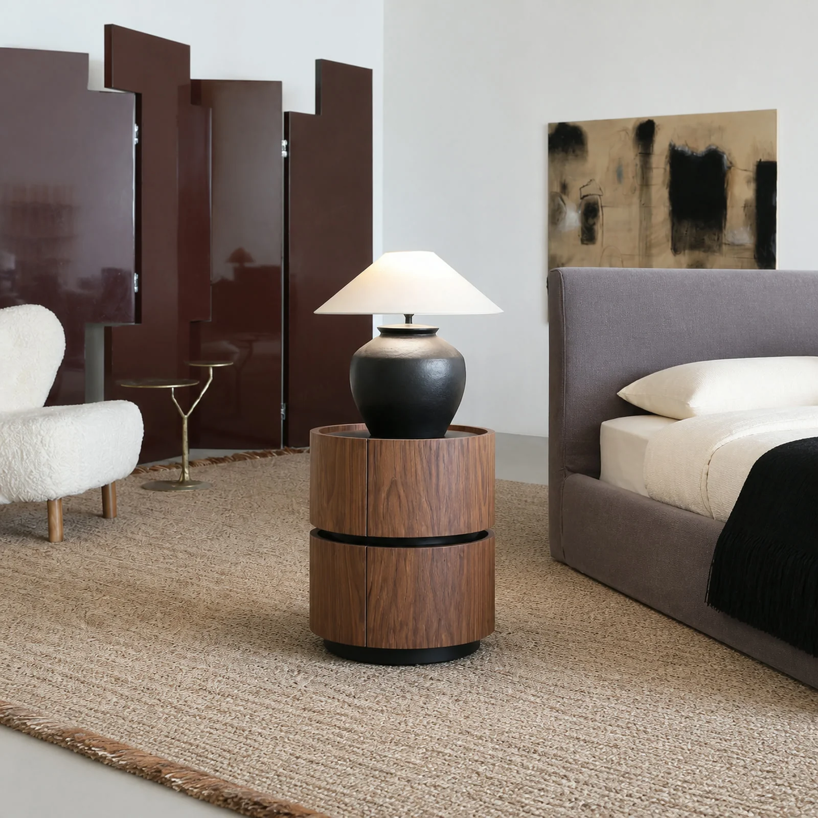 N711 Nightstand in a finished interior.