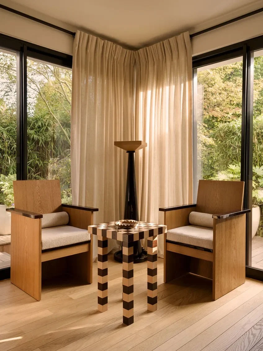 Shape light with sheer curtains