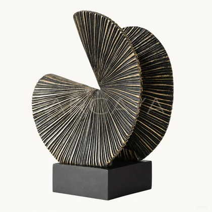 Black Fan Sculpture — product view