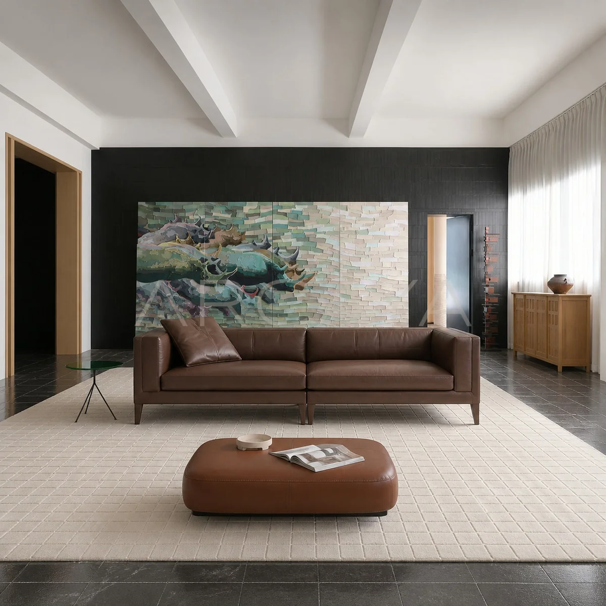 Elara Garden Straight Sofa