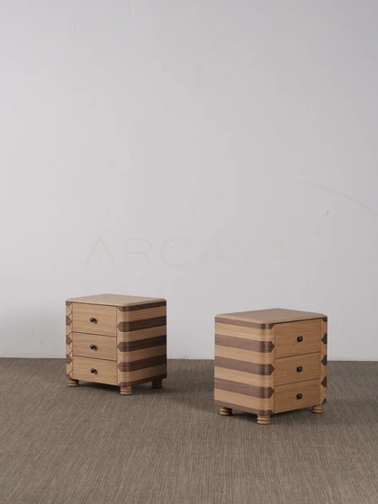 Enna Oak Nightstand - product detail 09