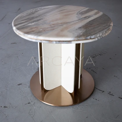 Haven Ash Dining Table - front view 05