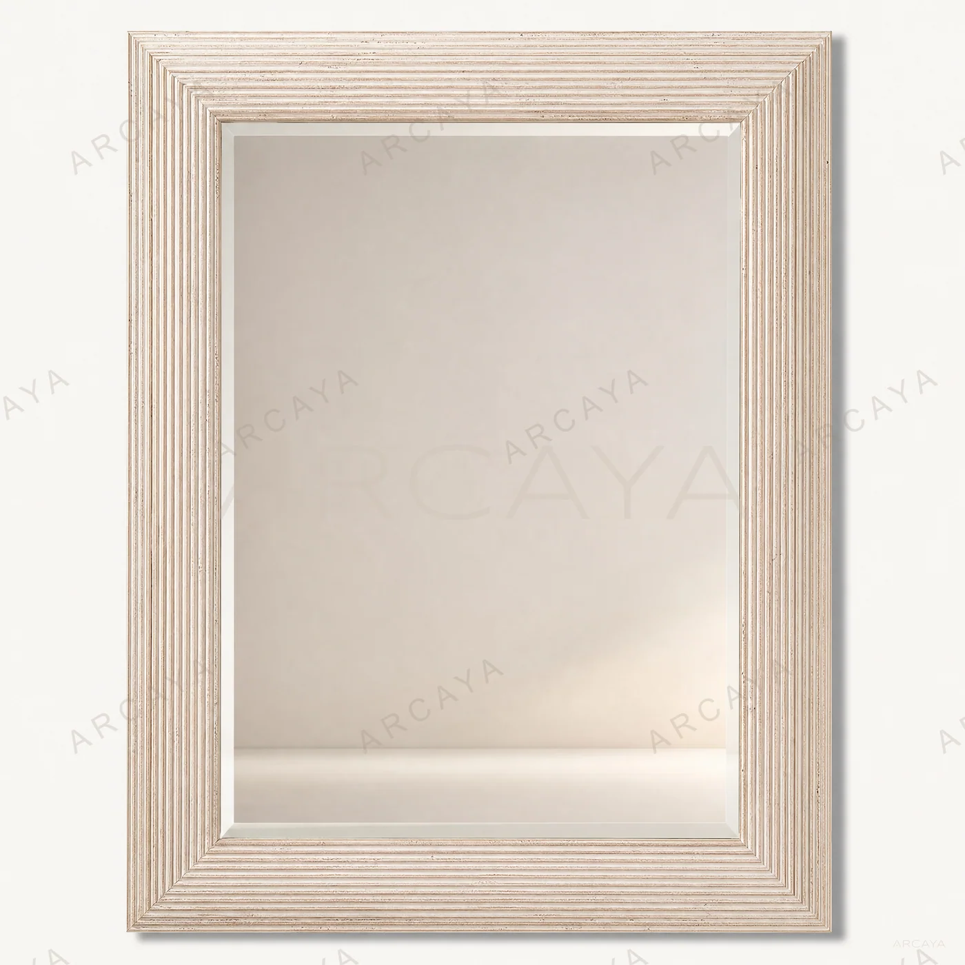 Ashton Fluted Cream Wall Mirror