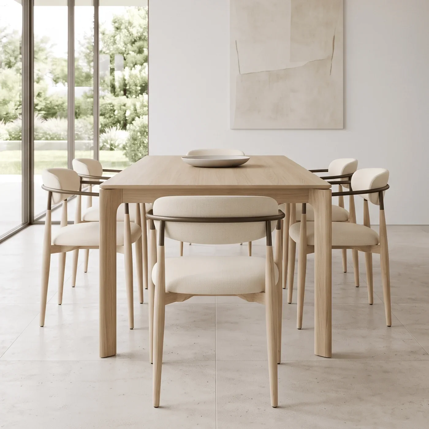Minimal Dining Chairs in a styled room