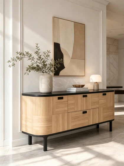 Faye Sand Sideboard - front view 04