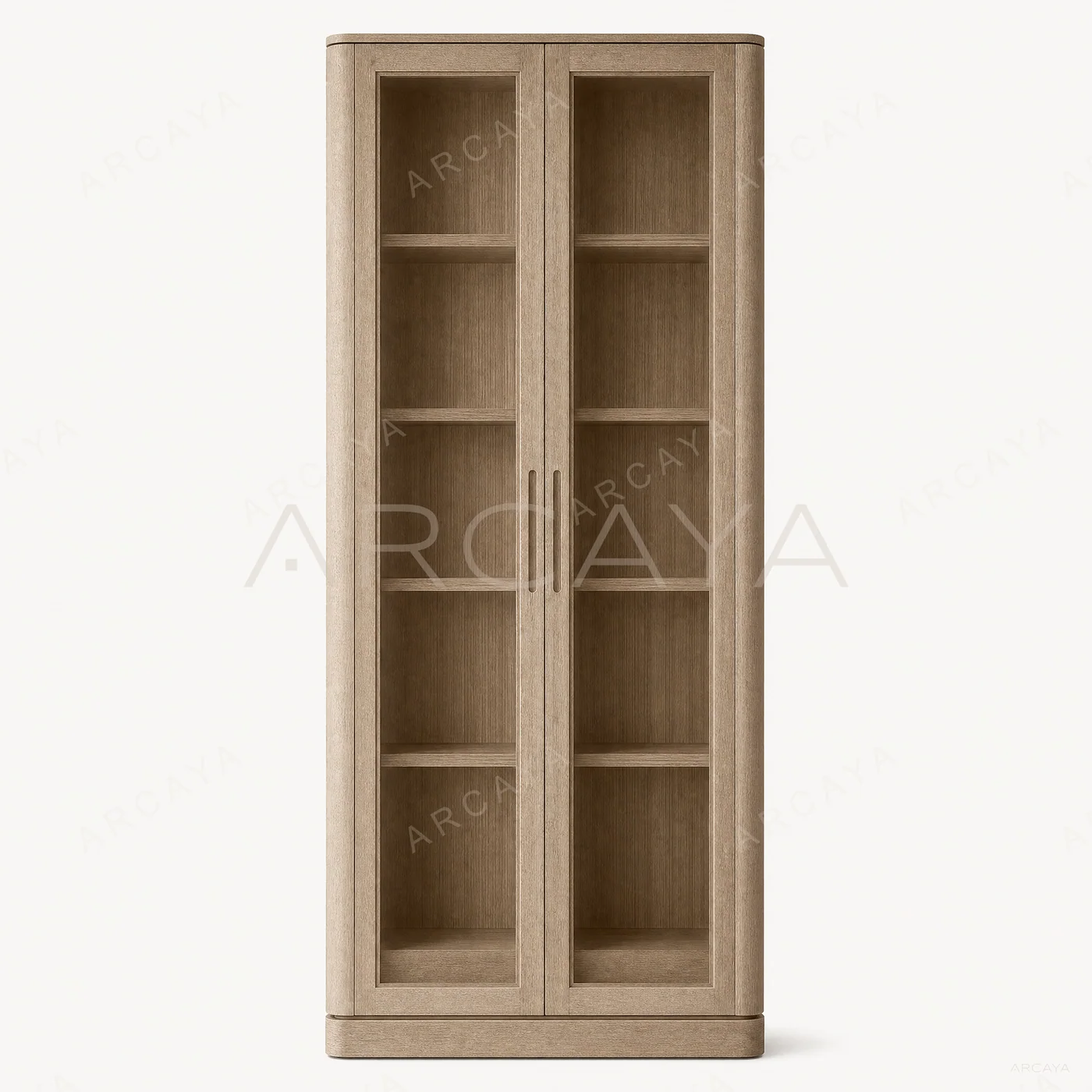 Emerson Oak Glass Door Cabinet