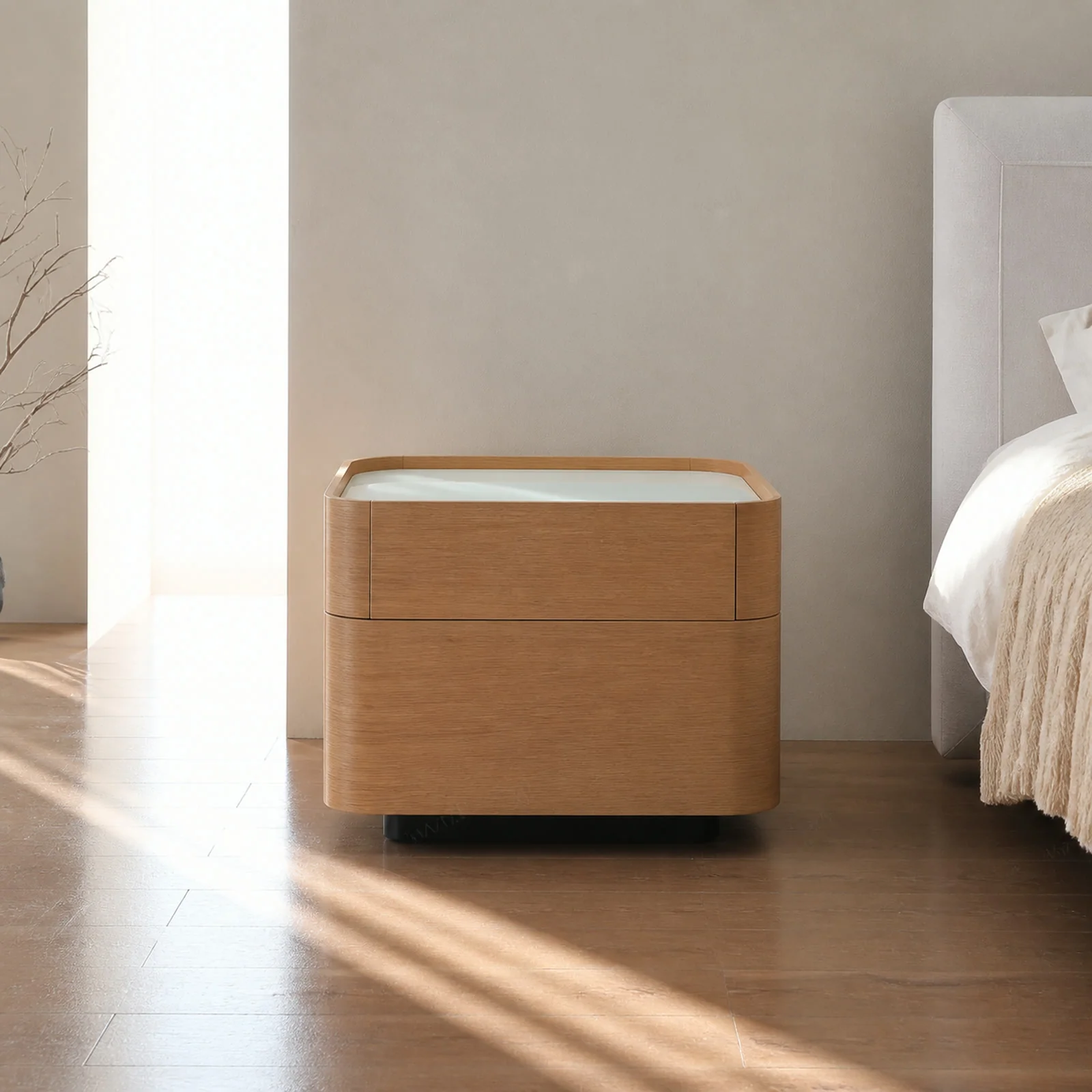 N712 Nightstand in a finished interior.
