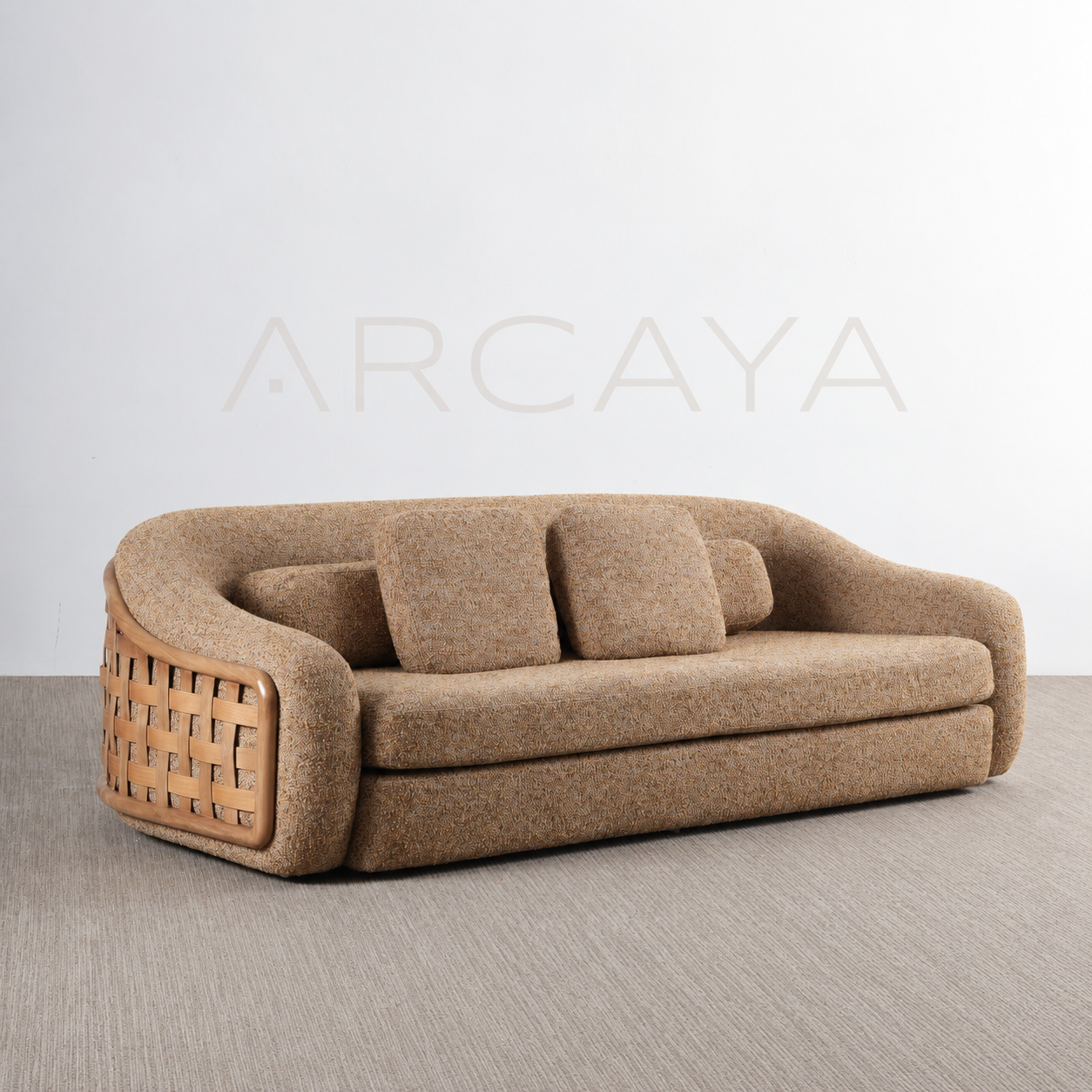 Faye Ash Straight Sofa
