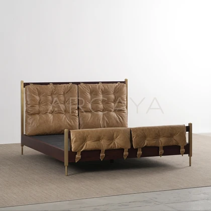 Elodie Pearl Bed - front view 01