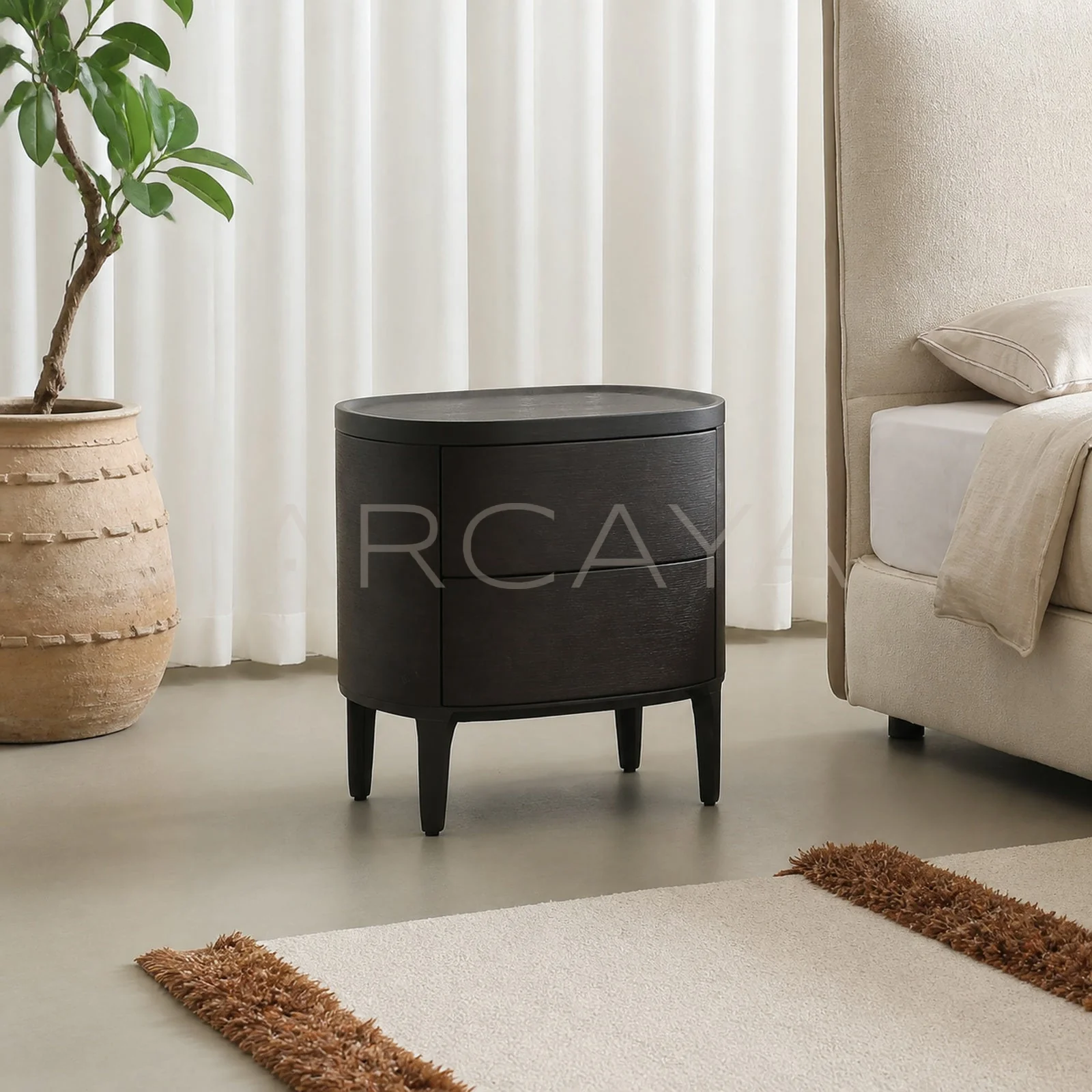 Celine Terra Nightstand - front view 01