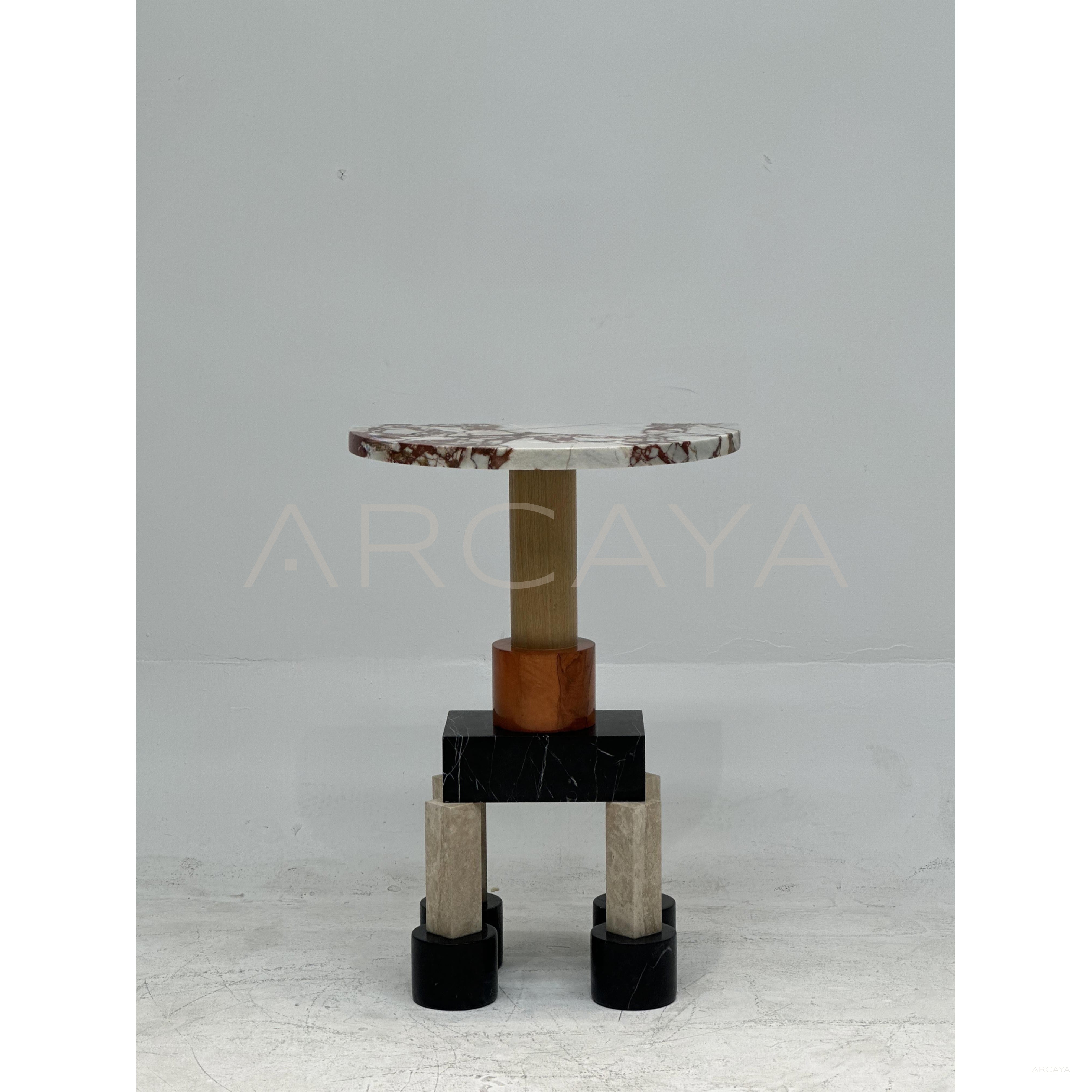 Playful Marble Side Table