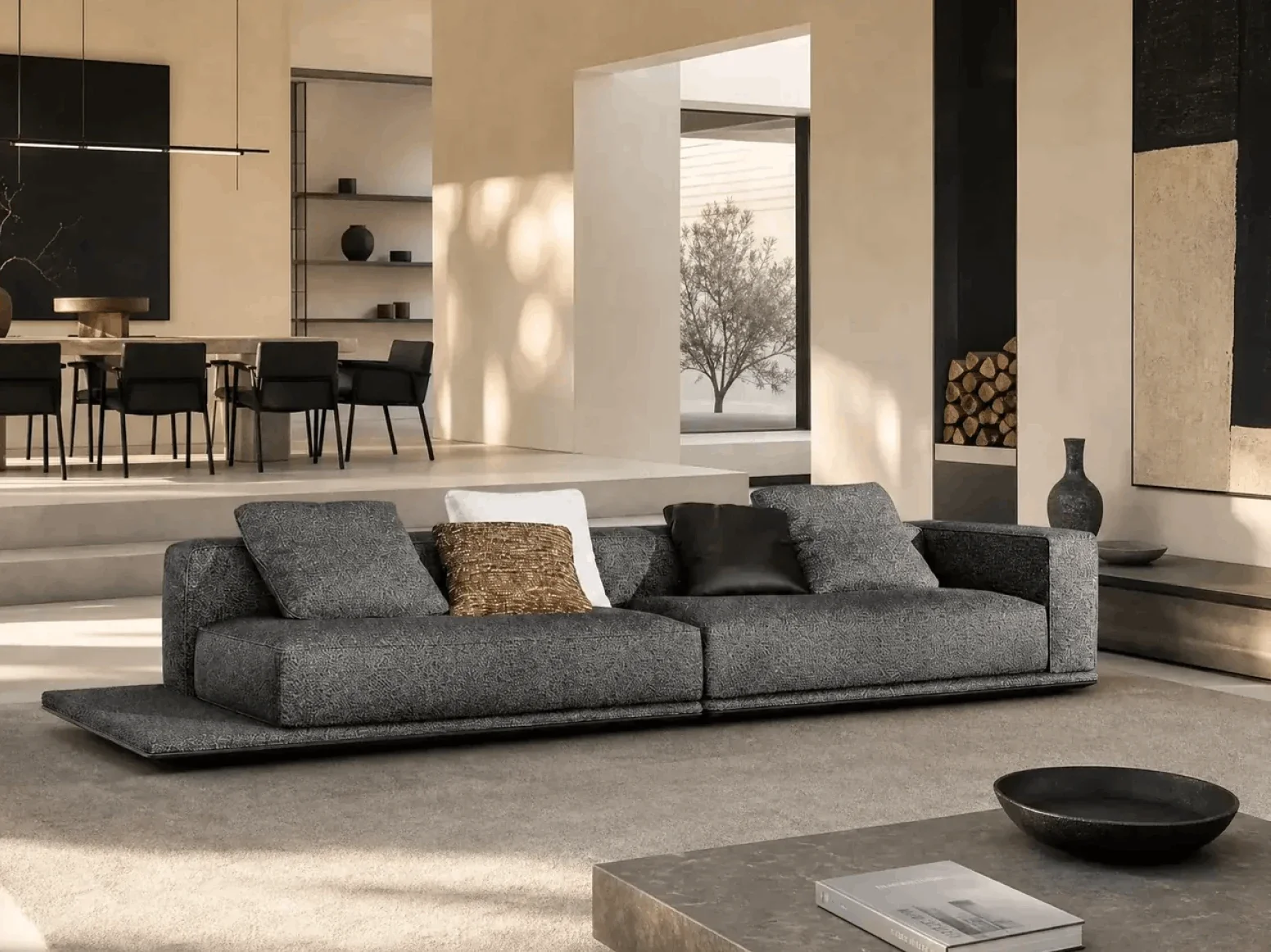Tailored sofa in a contemporary interior