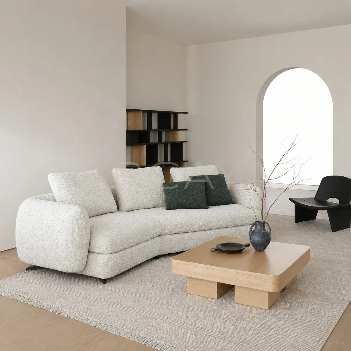 Elara Cloud Straight Sofa