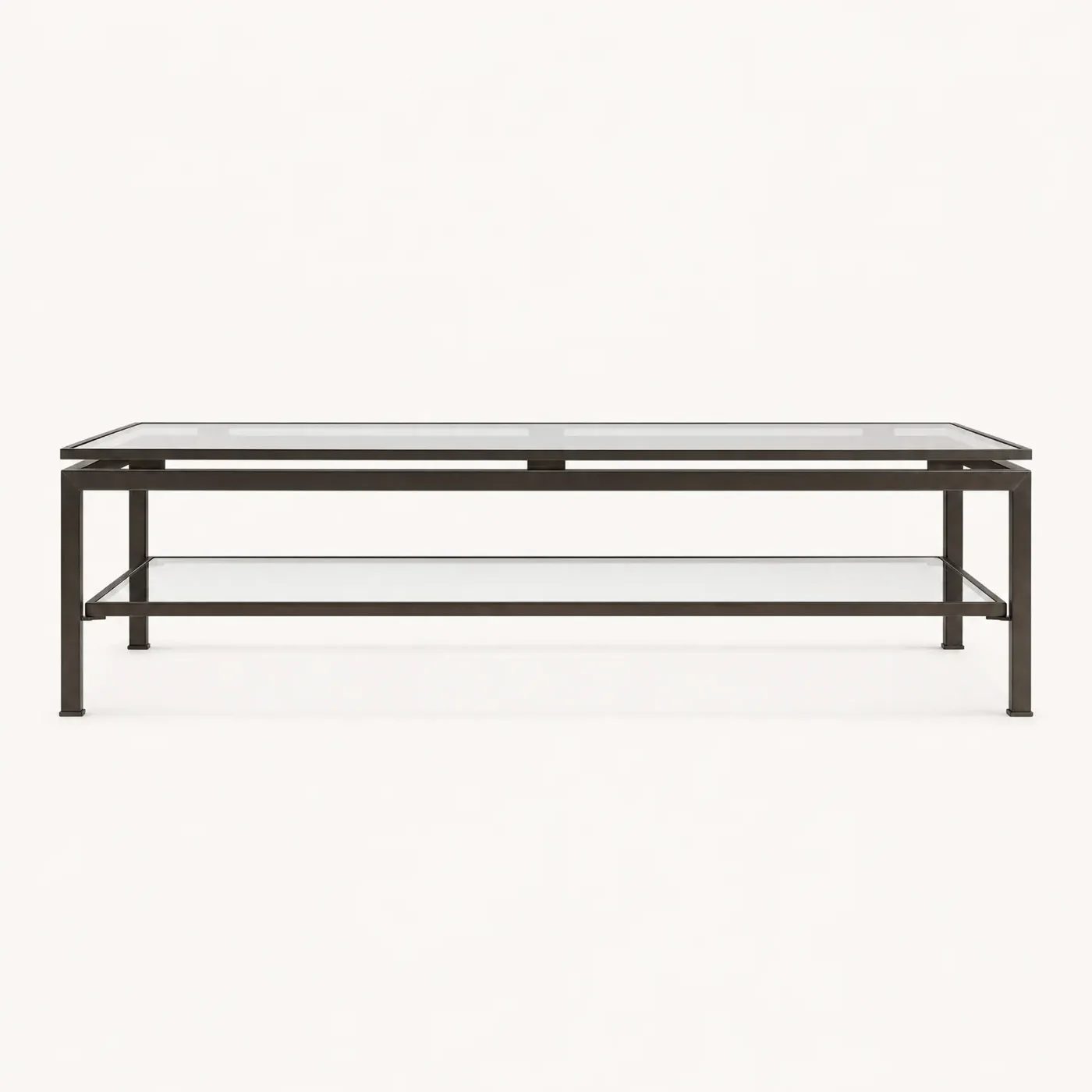 Langdon Iron Glass Coffee Table