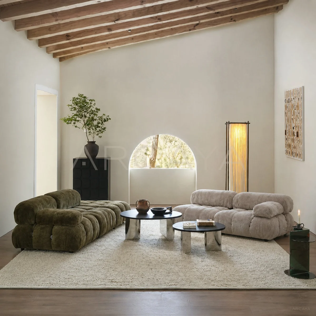 Elodie Garden Straight Sofa