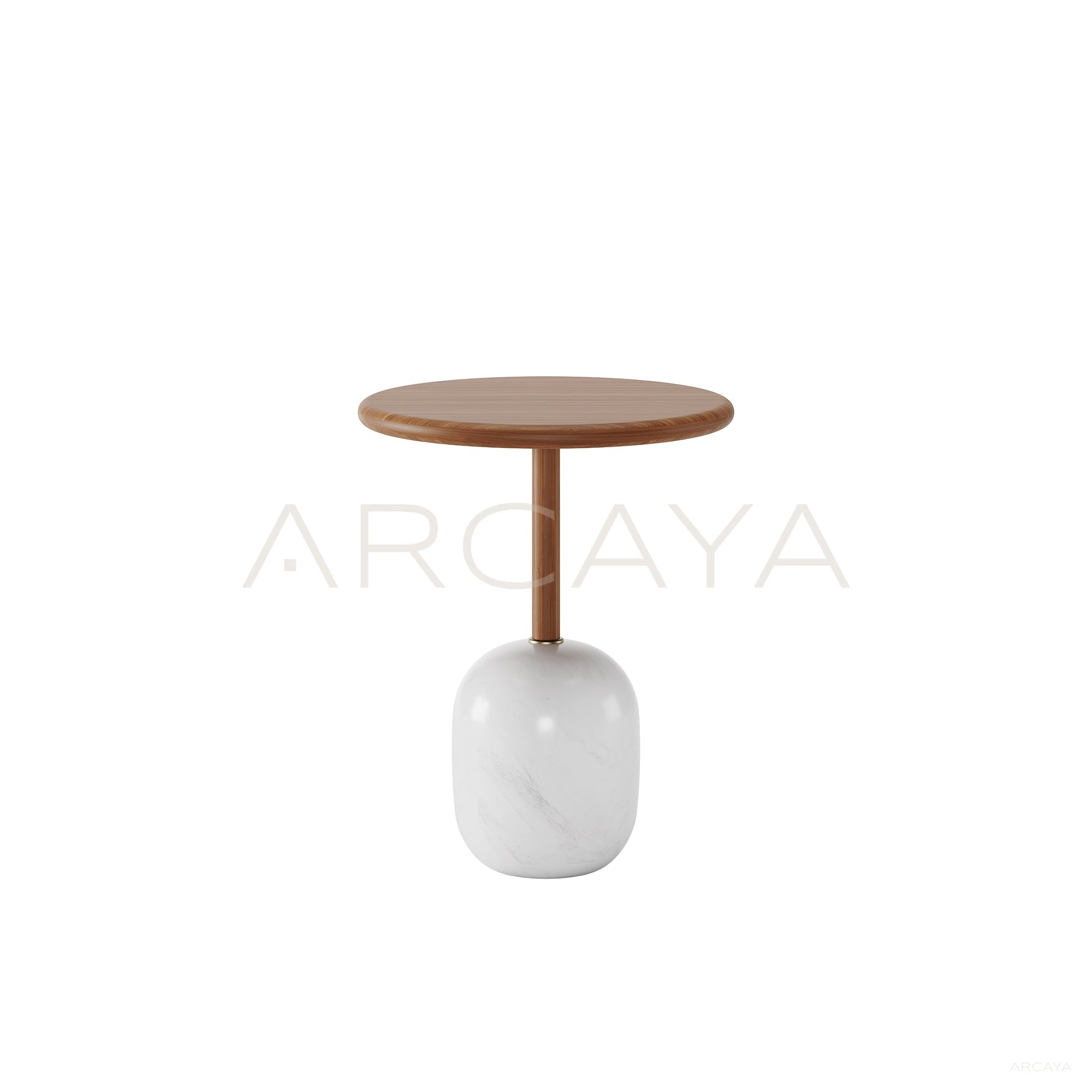 Bottini Marble Wood-Grain Side Table