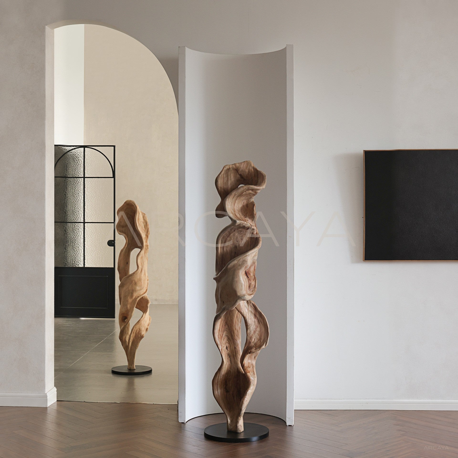Solid Wood Floor Sculpture