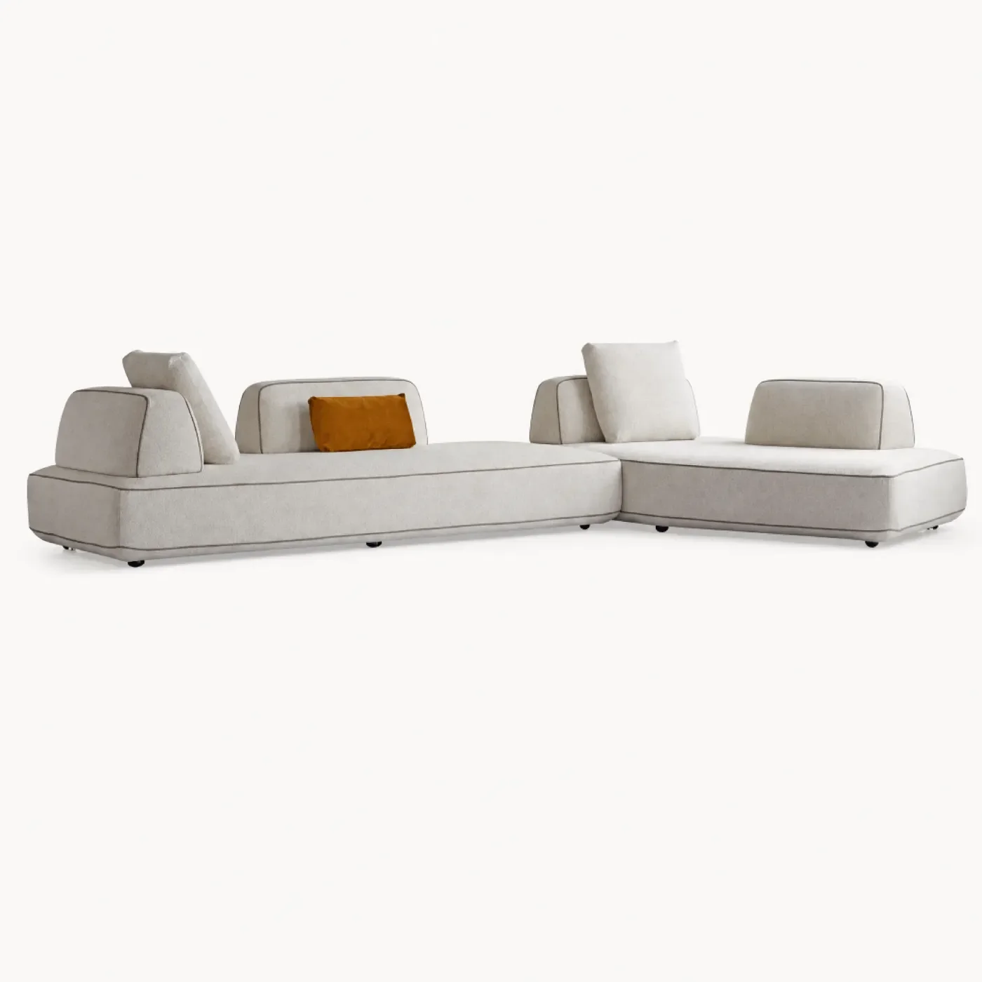 Rounded island modular sofa