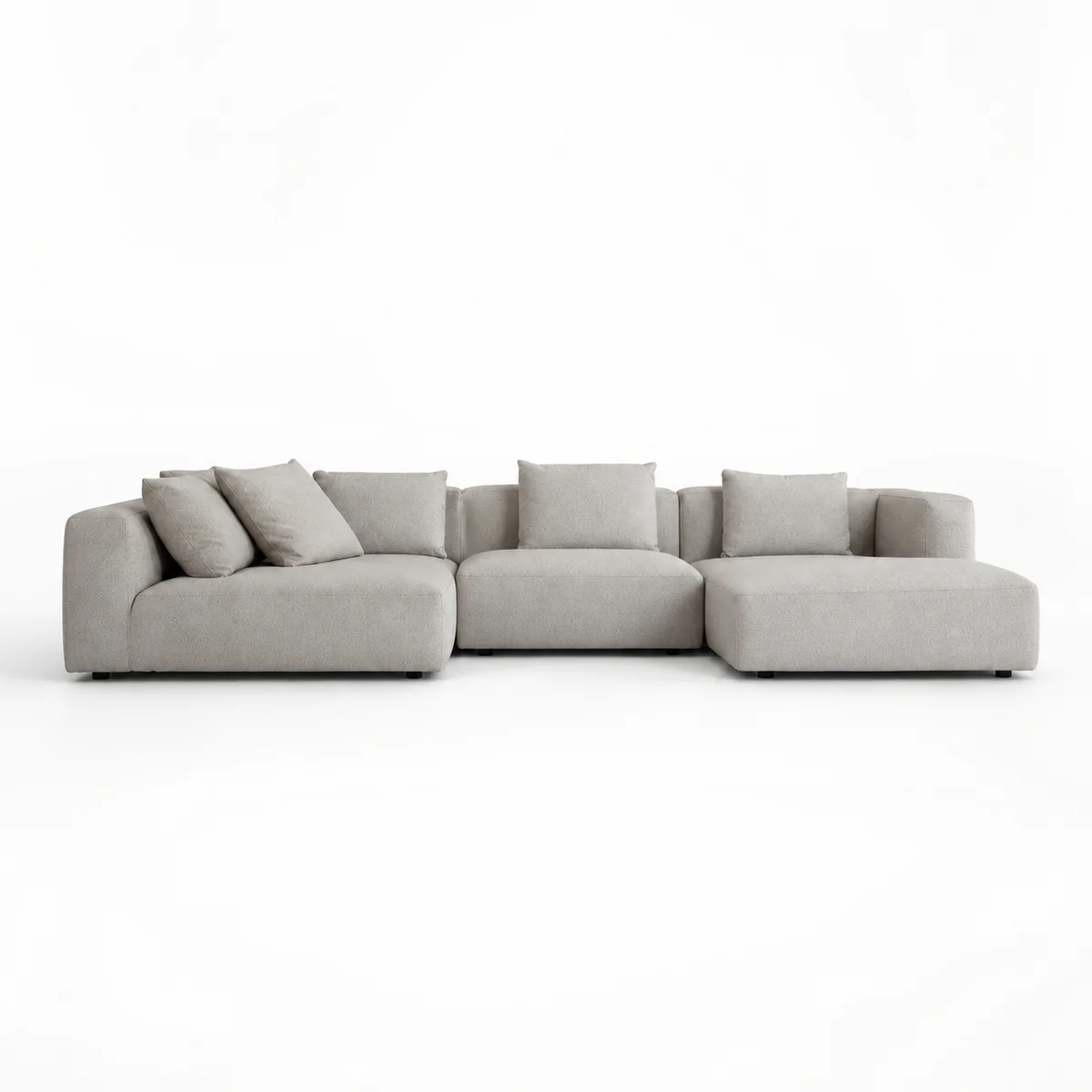 Elara Blanc Straight Sofa