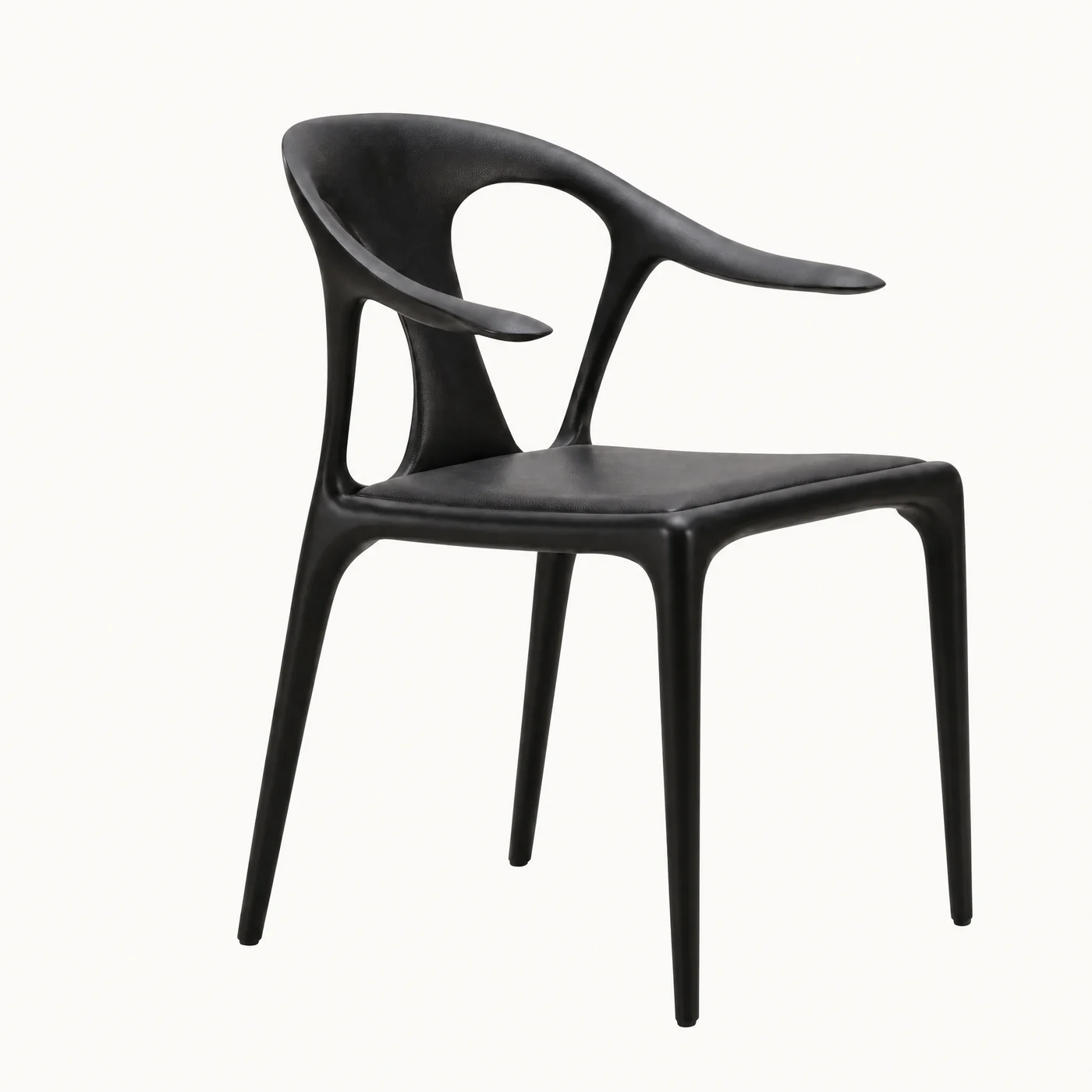 Minimal Curved Back Dining Chair