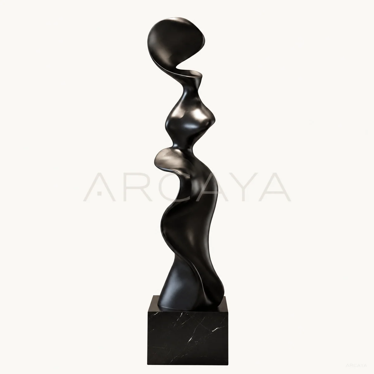 Black Curved Sculpture