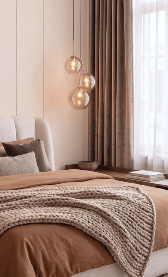 Warm Contemporary Bedroom