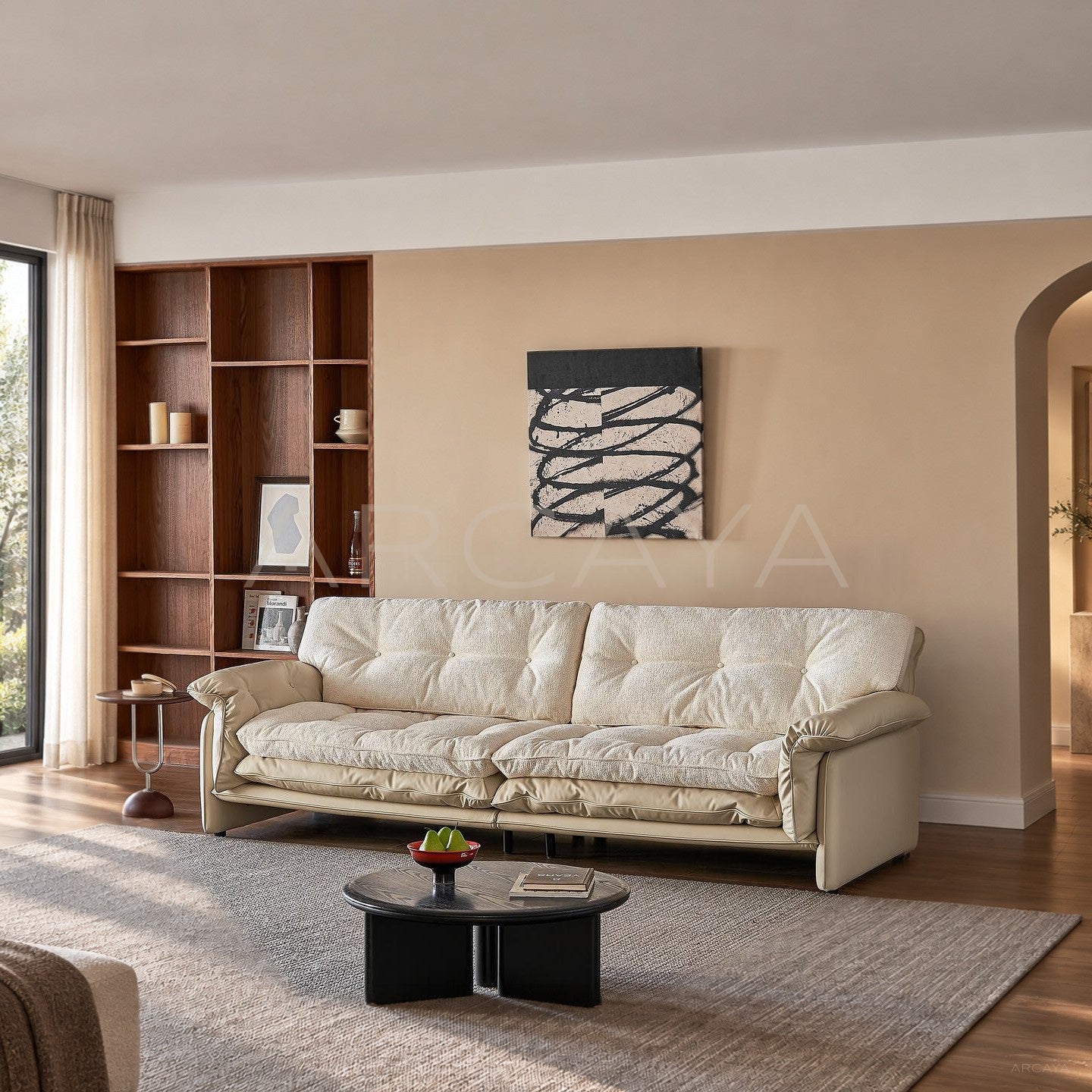 Sandwich Cream Sofa