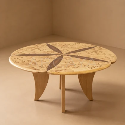 Haven Form Dining Table - front view 03