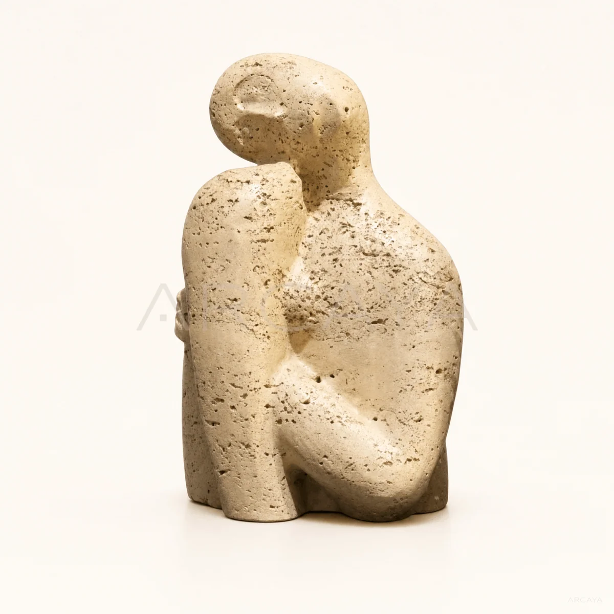 Travertine Embrace Sculpture
