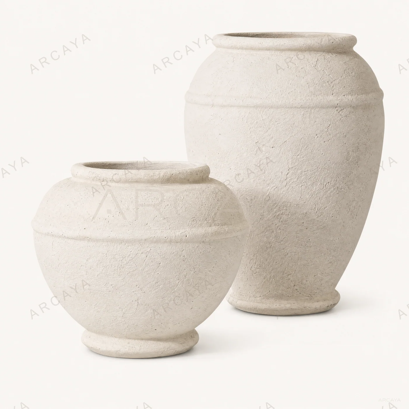 Atelier White Ceramic Urn Set