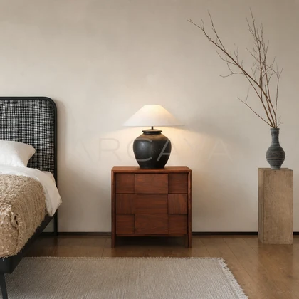 Celine Slate Nightstand - front view 01