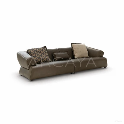 Petra Terrace Straight Sofa - product view with realistic grounded contact shadow