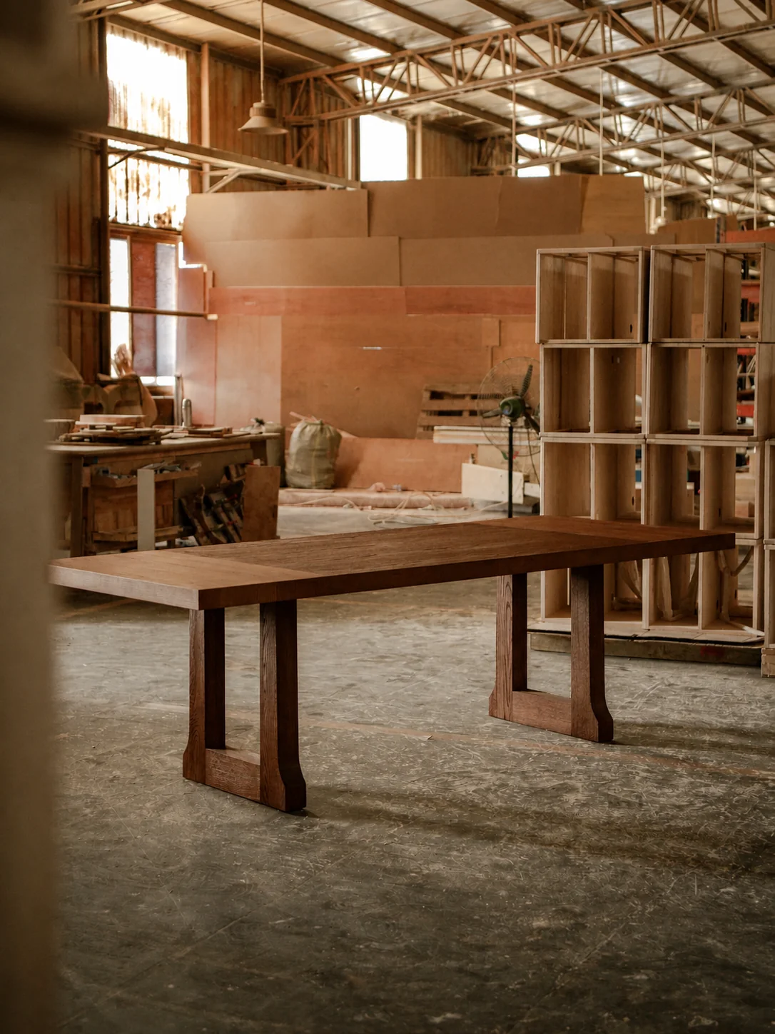 A00036 Dining Table in a finished interior.