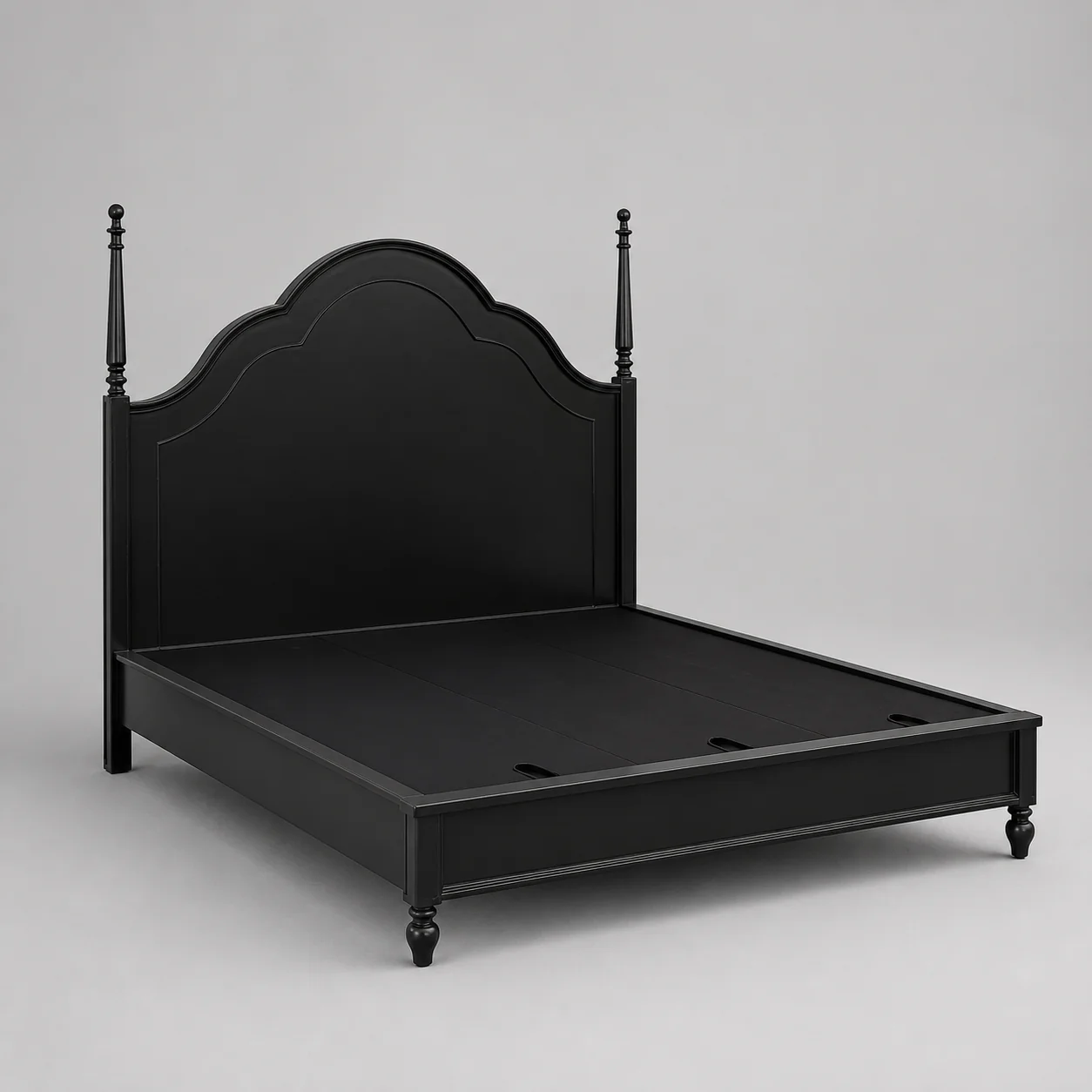 A00002 Bed in a finished interior.