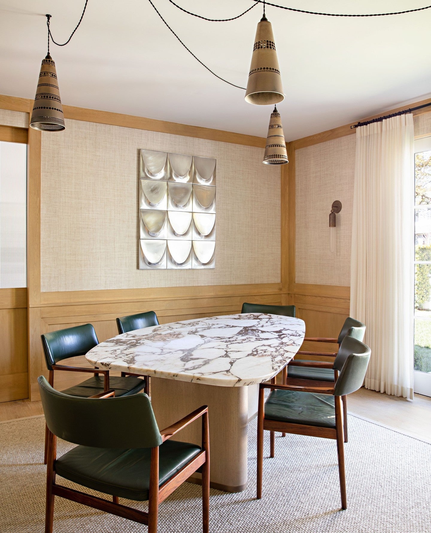 Let the Tabletop Be the Statement  contemporary dining room idea